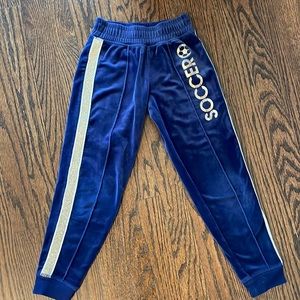 Girls size 7 Justice soccer joggers/sweatpants